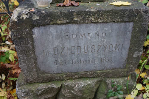 Nagrobek z krucyfiksem ś.p. Edmund Dzieduszycki