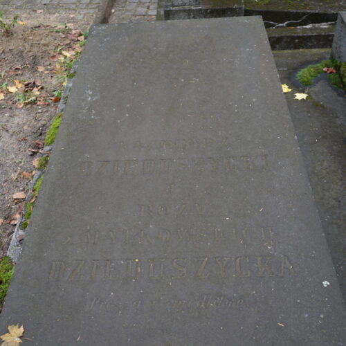 Nagrobek z krucyfiksem ś.p. Edmund Dzieduszycki