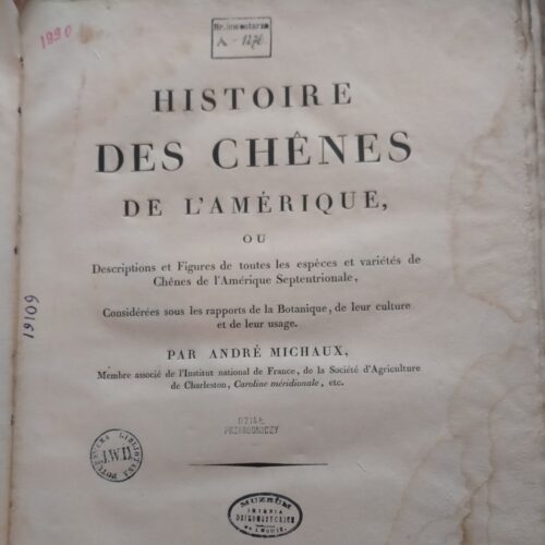 Hahn „Historie des chenes” 1801
