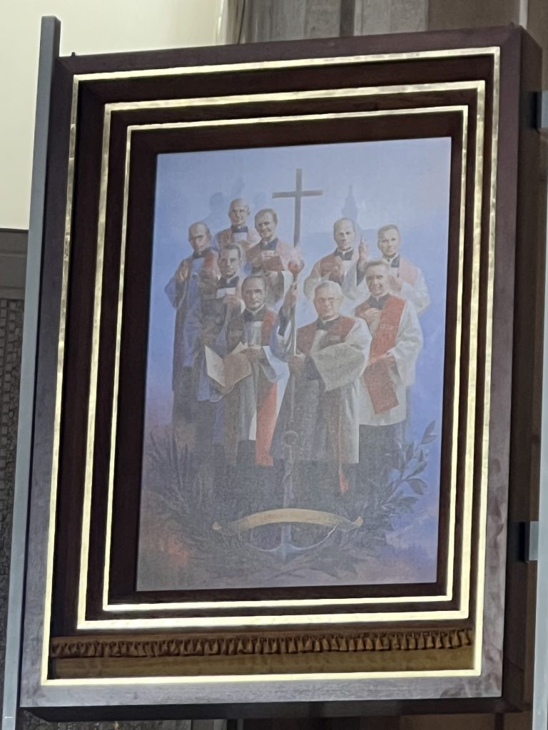 Odsłonięcie obrazu z błogosławionymi